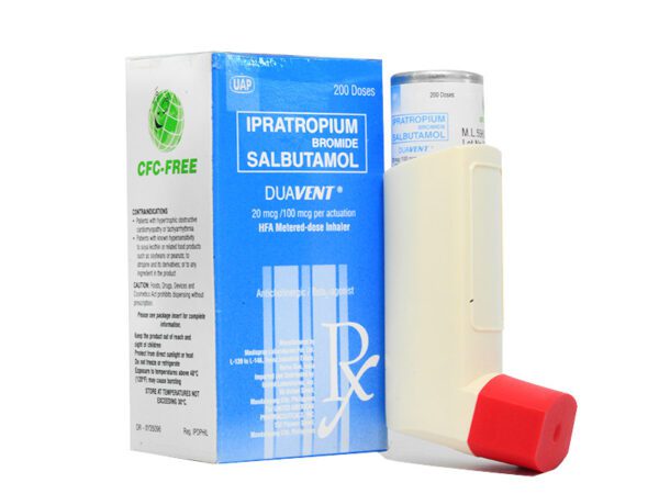 Duavent HFA Inhaler(Ipratropium Bromide Salbutamol)(Product Image ...