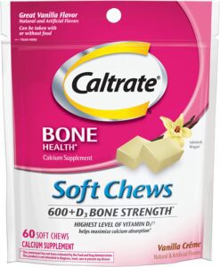 Caltrate 600 with Vitamin D Calcium Supplement Soft Chews (Vitamin D)