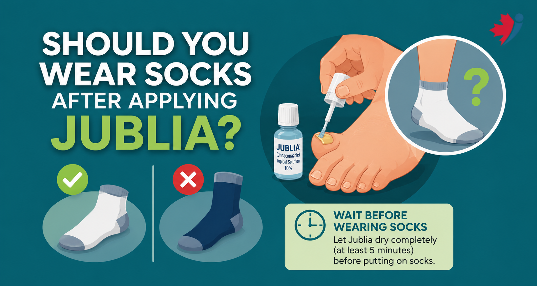 Should You Wear Socks After Applying Jublia?